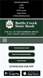 Mobile Screenshot of battlecreekstatebank.com